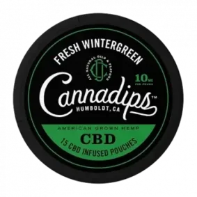 Cannadips Slim Fresh Wintergreen 15mg/påse CBD